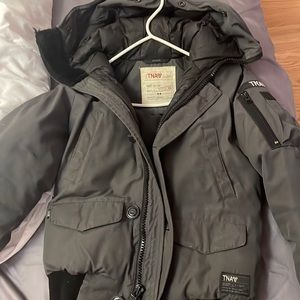 Tna grey winter jacket size x small grey colour mint condition